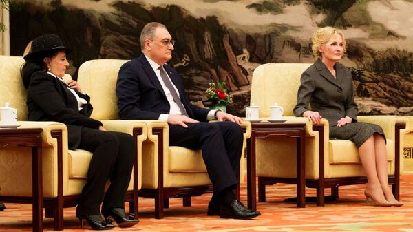 Встреча российской делегации во главе с Борисом Титовым с заместителем Председателя КНР Хань Чжэном. 29 ноября 2023