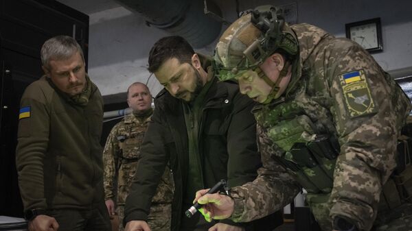 Президент Украины Владимир Зеленский и командующий Сухопутными войсками Украины Александр Сырский