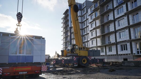 Строительство новых домов в Мариуполе