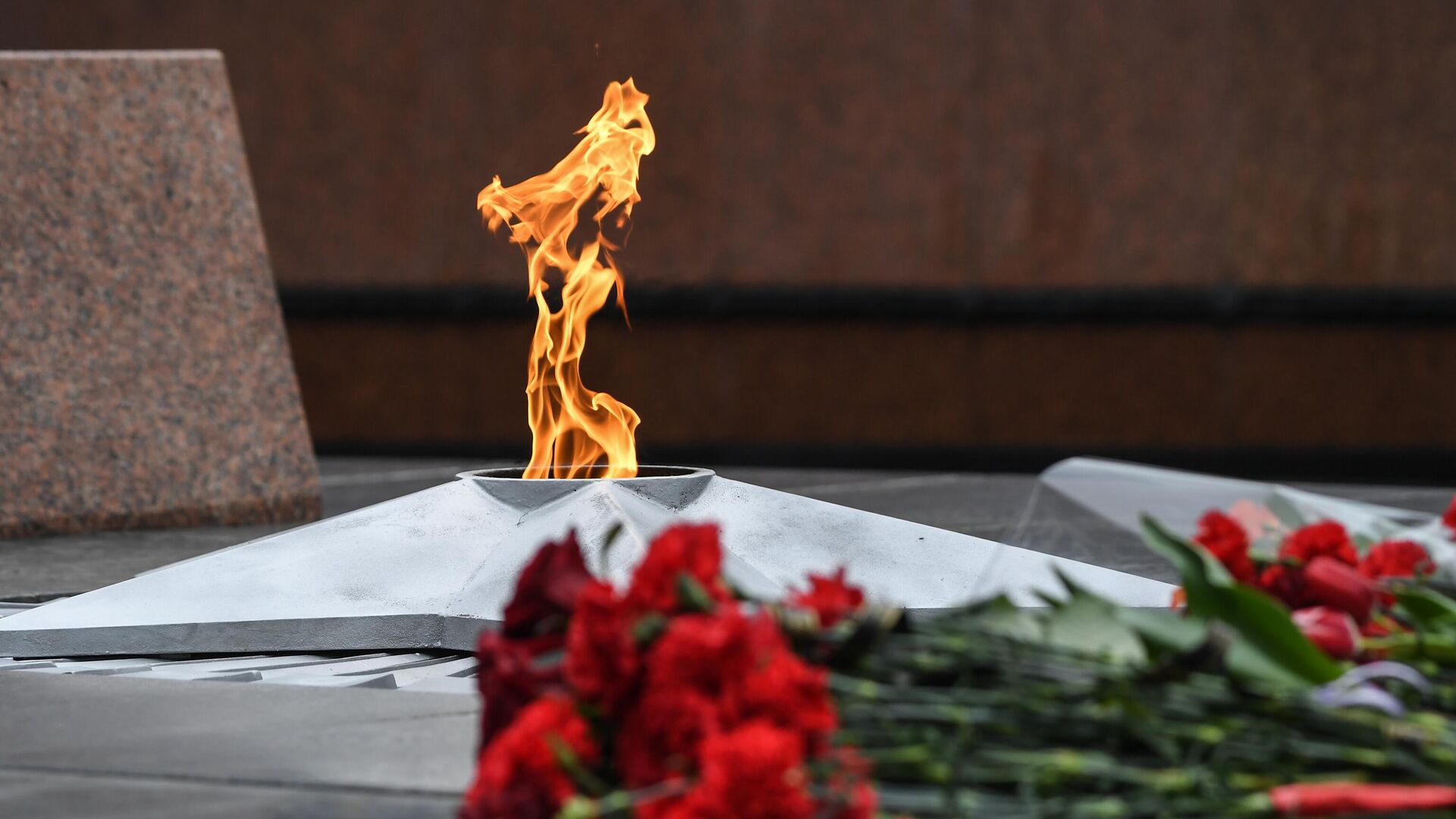 Цветы, возложенные к Вечному огню на могиле Неизвестного солдата - РИА Новости, 1920, 09.05.2024