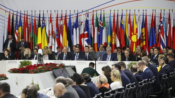 Пленарное заседании Совета министров ОБСЕ в Скопье