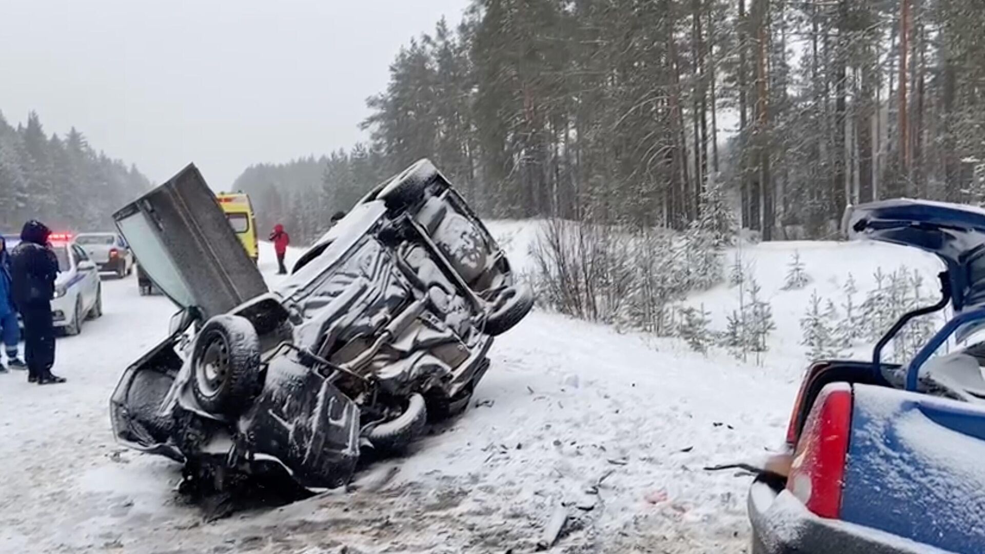 ДТП на федеральной автодороге Вятка в Медведевском районе Республики Марий Эл - РИА Новости, 1920, 02.12.2023