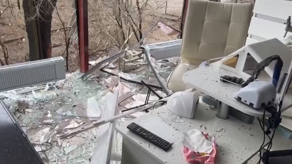 Последствия удара по салону красоты в Донецке со стороны ВСУ