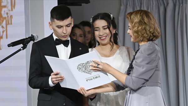 Обряд национальной башкирской свадьбы на выставке Россия