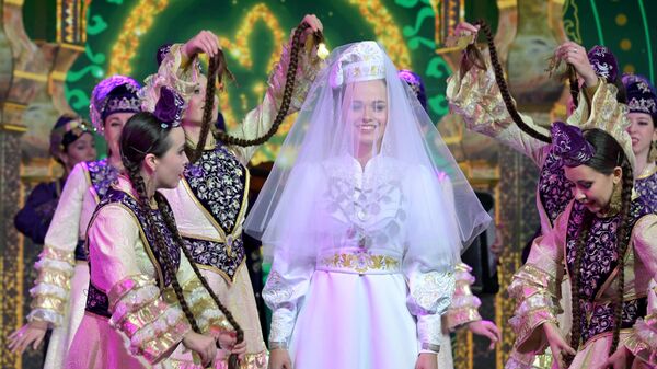Церемония бракосочетания с элементами татарского свадебного обряда