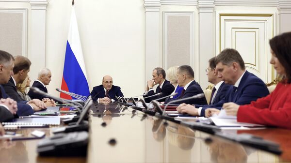 Председатель правительства РФ Михаил Мишустин проводит совещание с вице-премьерами РФ. 4 декабря 2023