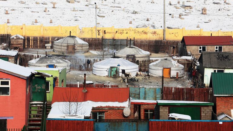 Жилая застройка в пригороде Улан-Батора