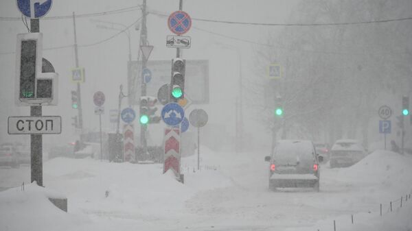 Сильный снегопад в Москве