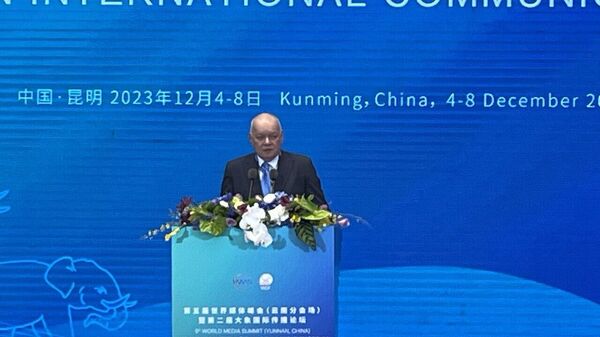 Выступление Дмитрия Киселева на Пятом Всемирном медиа-саммите в Китае