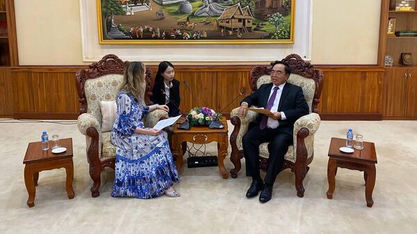 Министр планирования и инвестиций Лаоса Кхамчен Вонгфоси