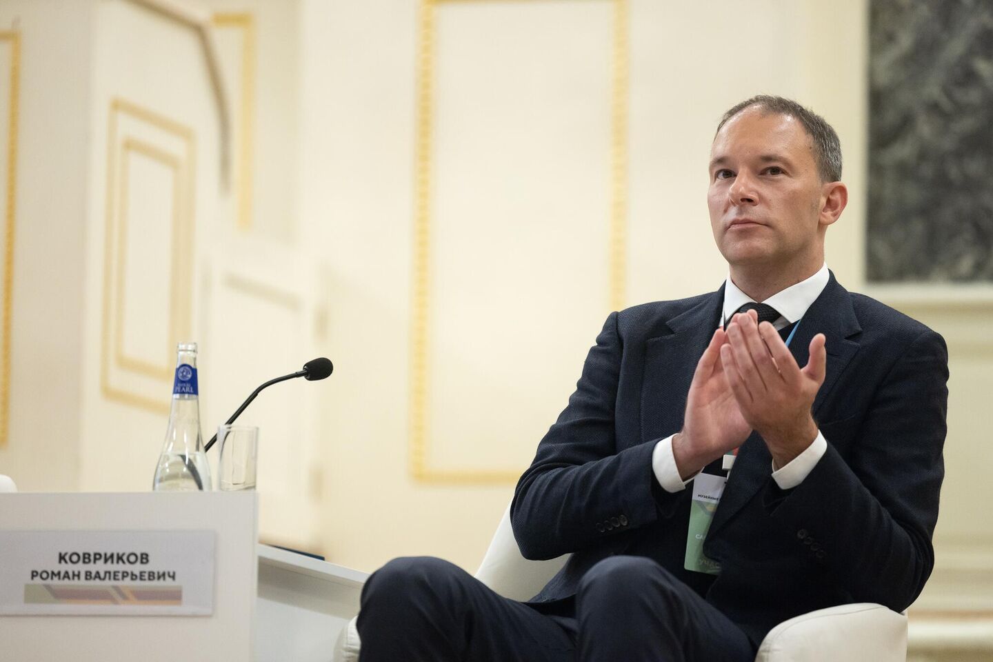 Врио генерального директора музея-заповедника Петергоф, глава Ассамблеи петровских музеев России Роман Ковриков на стратегической сессии Музейных маршрутов России в Санкт-Петербурге Врио генерального директора музея-заповедника Петергоф, глава Ассамблеи петровских музеев России Роман Ковриков на стратегической сессии Музейных маршрутов России в Санкт-Петербурге