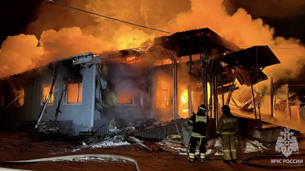 Пожар в производственном здании в Архангельске. 6 декабря 2023