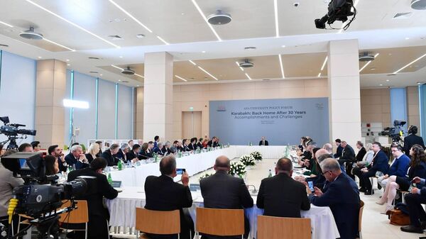 Президент Азербайджана Ильхам Алиев на форуме Карабах: Возвращение домой спустя 30 лет. Достижения и трудности