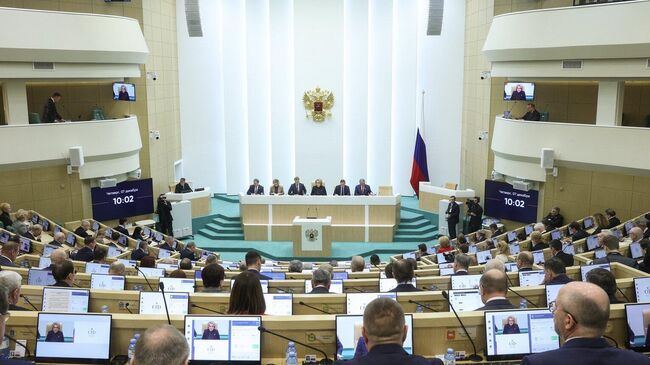 Заседание Совета Федерации РФ. Архивное фото