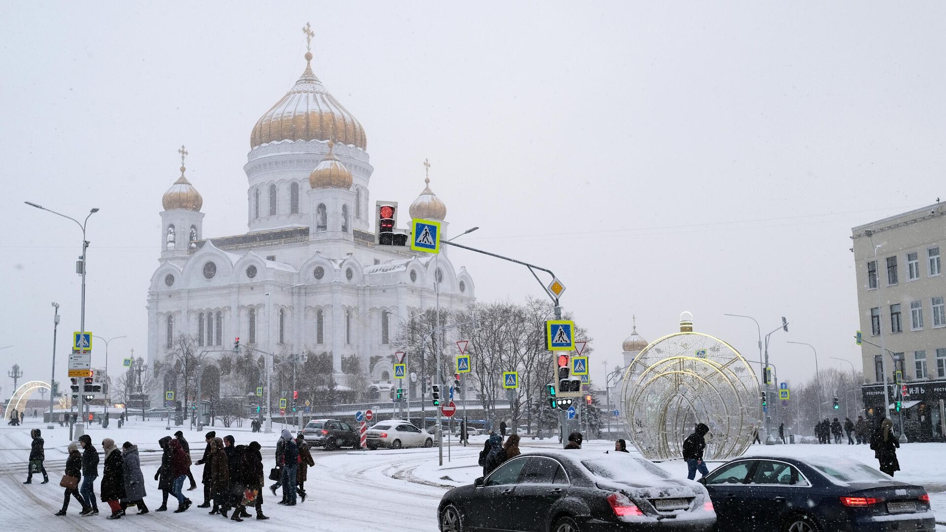 Храм Христа Спасителя в Москве - РИА Новости, 1920, 29.12.2023