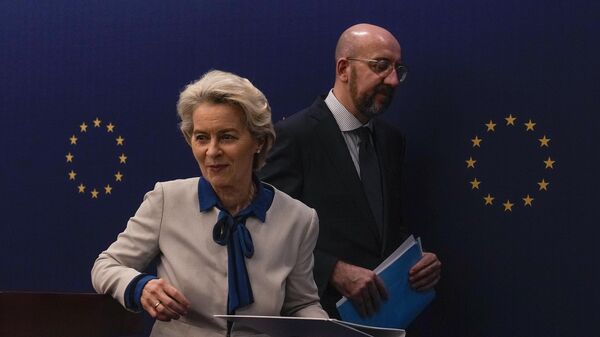 Председатель Европейской комиссии Урсула фон дер Ляйен и глава Евросовета Шарль Мишель