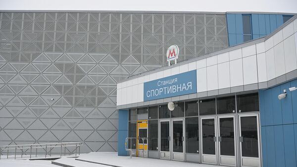 Строящаяся станция метро Спортивная в Новосибирске