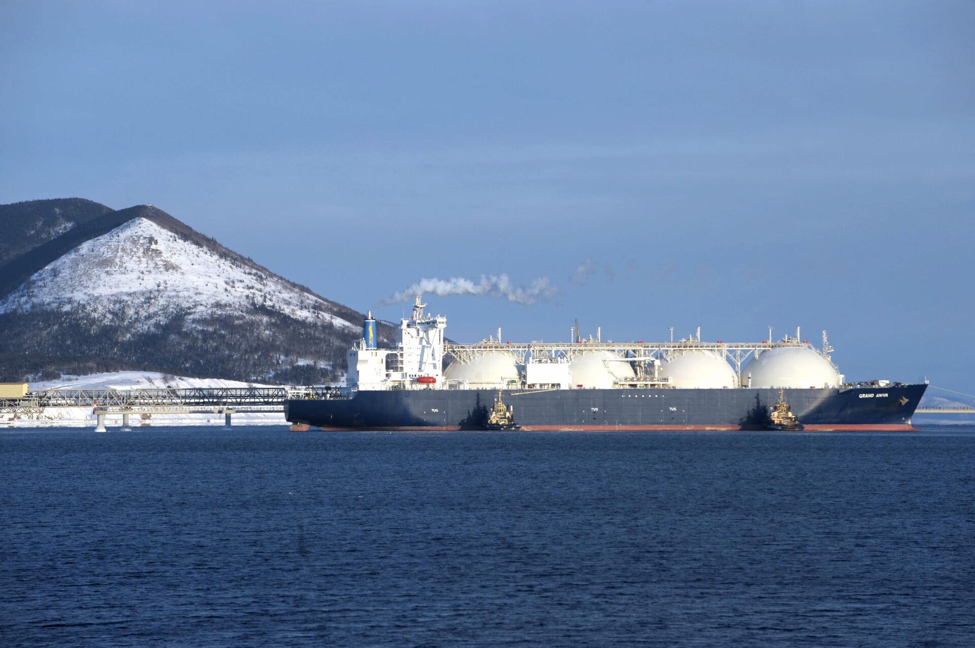 Танкер-газовоз для перевозки сахалинского сжиженного природного газа  - РИА Новости, 1920, 06.08.2024