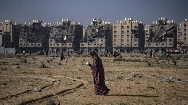 Последствия разрушений в секторе Газа. Архивное фото
