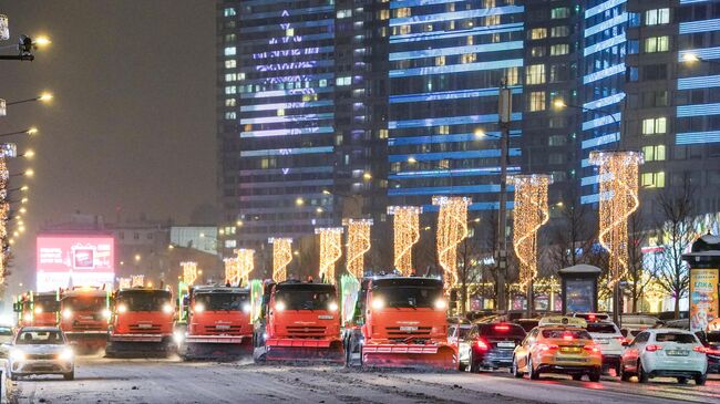 Уборка снега в Москве