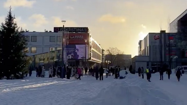 Акция протеста против закрытия границы с Россией в Финляндии
