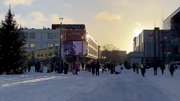 Акция протеста против закрытия границы с Россией в Финляндии