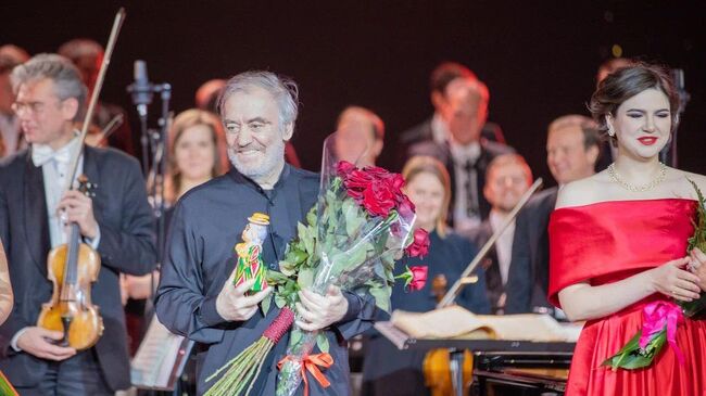 Дирижер, художественный руководитель и генеральный директор Мариинского театра Валерий Гергиев на фестивале Русские сезоны