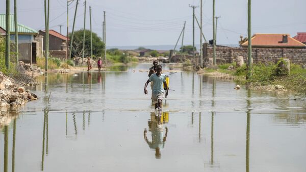 Последствия наводнения в Кении