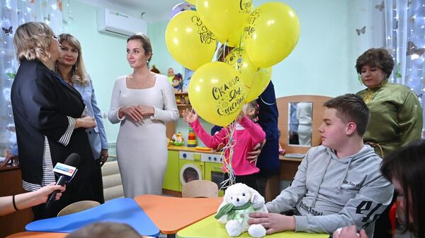Открытие центра дневного пребывания для детей с инвалидностью Возрождение в Луганске. 21 декабря 2023
