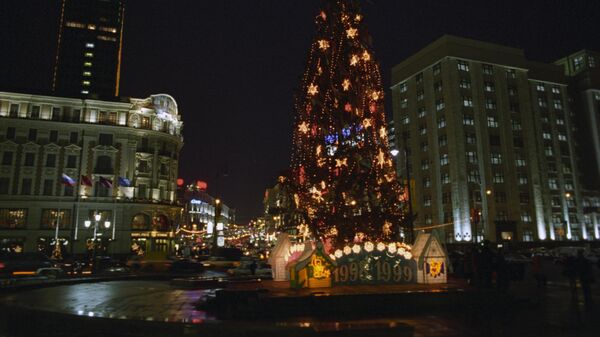 Новогодняя елка на Манежной площади