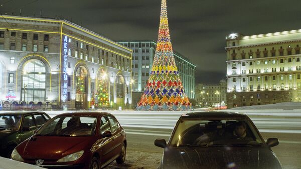 Новогодняя ёлка на Лубянской площади