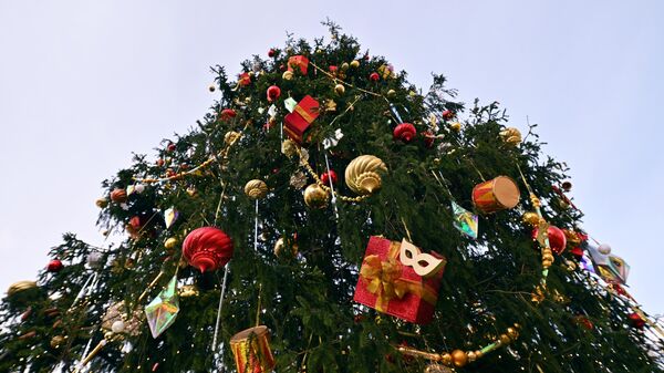 Новогодняя елка в Москве. Архивное фото