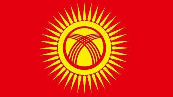 Новый дизайн государственного флага в Киргизии. Архивное фото