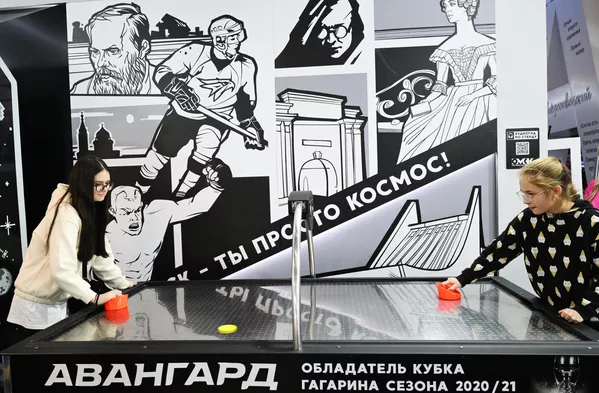 ロシア国際展示場およびフォーラムにおけるオムスク地域のスタンド