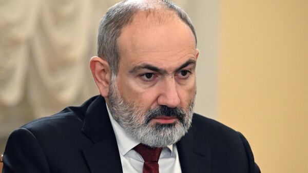 Премьер-министр Армении Никол Пашинян на заседании Высшего Евразийского экономического совета в узком составе