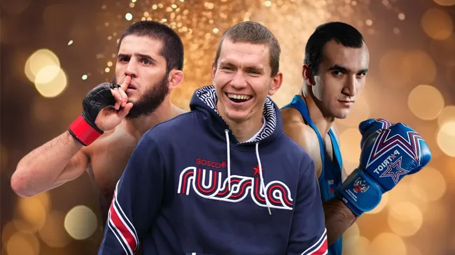 Ислам Махачев, Александр Большунов, Муслим Гаджимагомедов
