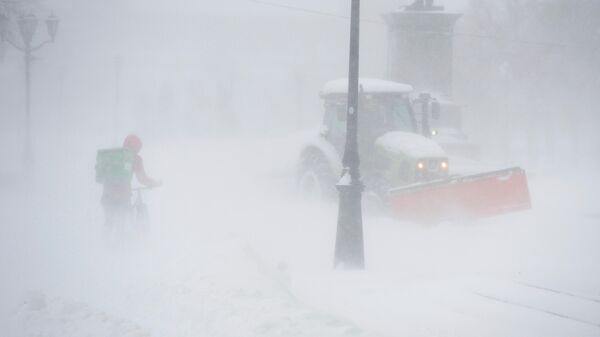 Снежный шторм в Челябинске
