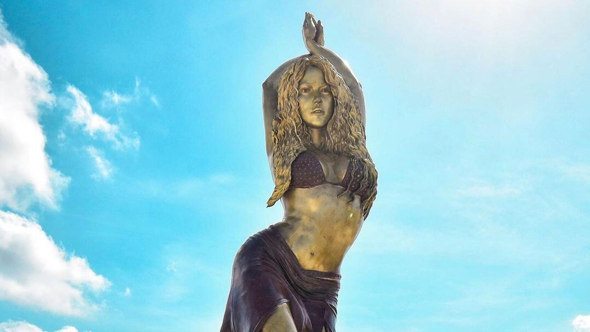 Скульптура в честь Шакиры открыта в городе Барранкиль, Колумбия - РИА Новости, 1920, 27.12.2023