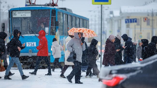 Снегопад в Екатеринбурге