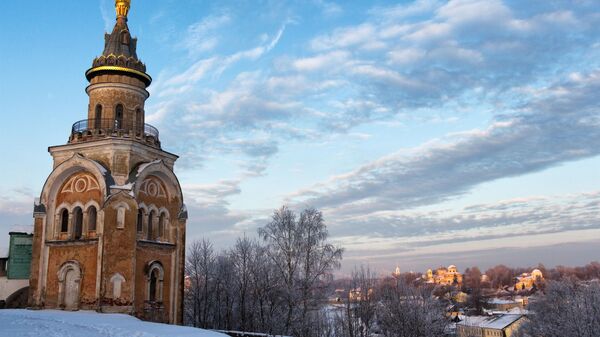 Свечная башня Борисоглебского монастыря в Торжке