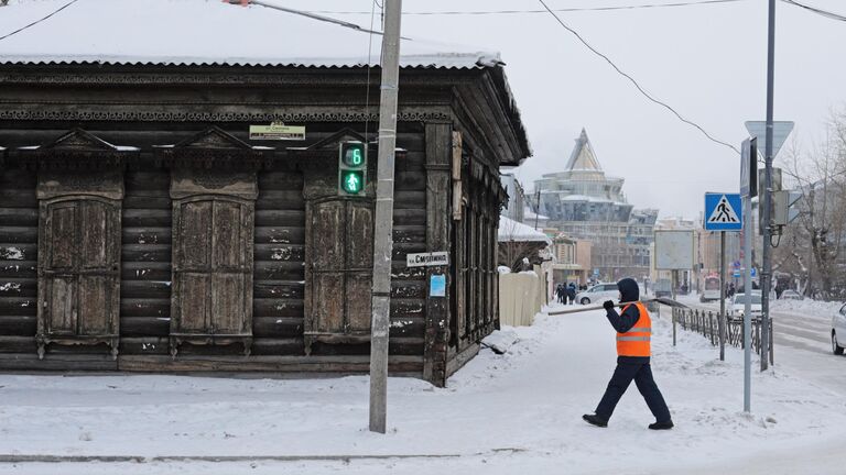 Историческая деревянная застройка в центре Улан-Удэ