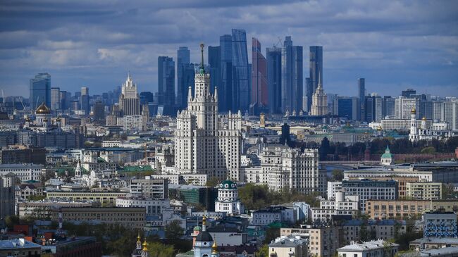 Вид на центр Москвы