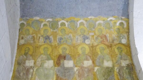 Димитриевский собор, росписи XII века