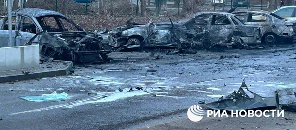 Последствия удара ВСУ по центру Белгорода
