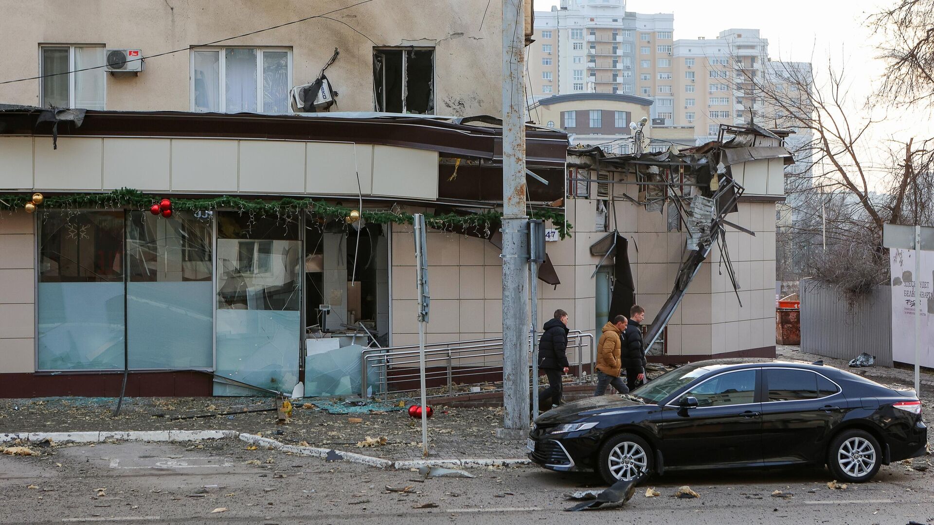 Последствия удара украинских войск по центру Белгорода - РИА Новости, 1920, 30.12.2023