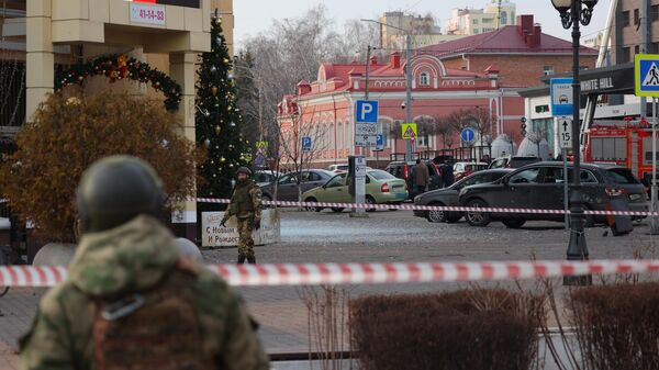 Последствия удара украинских войск по центру Белгорода