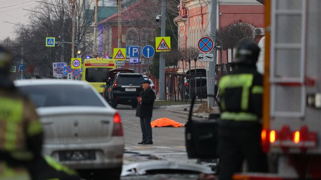 Последствия обстрела центра Белгорода ВСУ