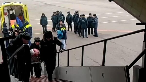 Спецборт МЧС России для транспортировки пострадавших при обстреле Белгорода