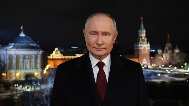 Новогоднее обращение президента России Владимира Путина