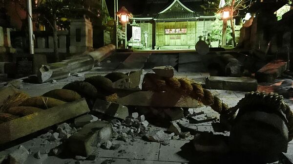 Последствия  в городе Канадзава, префектура Исикава, Япония